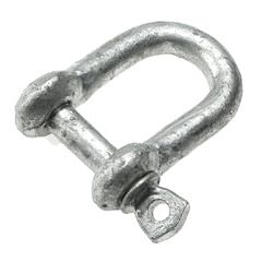  D Shackle HD Galvanised 5mm L19mm with 10mm gap 5mm pin